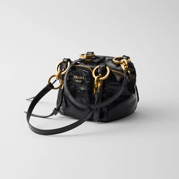 速達発送プラダ 並行輸入品 Dangle レザー トップハンドル ミニバッグ 3色 pld3251155