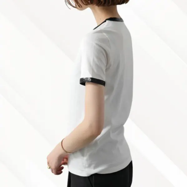 セリーヌ トリオンフ刺繍 Tシャツ コピー コットン RX05Z671Q.01OB