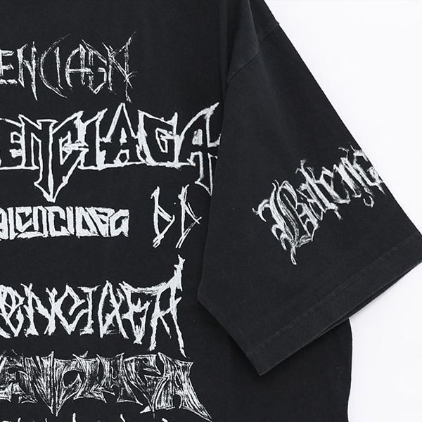 【バレンシアガ】DIY METAL Tシャツ 偽物ラージフィット ha250530