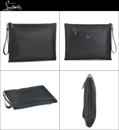 クリスチャンルブタン LOUBOUTIN Peter Pouch クラッチバッグ ブラック 2020年春夏新作 1145048-0001-CM53