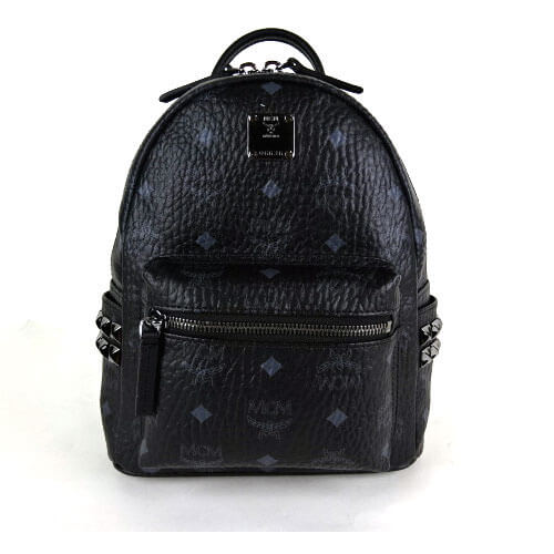 MCM エムシーエム スーパーコピー MMK5SVE41 BK001 ブラック スタッズ BACKPACK リュック XS