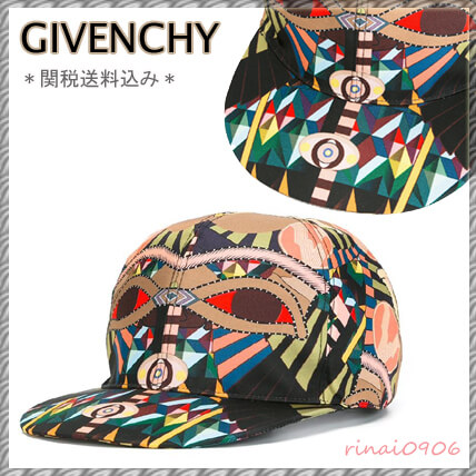 【税・送込】*GIVENCHY*ジバンシィCrazy Cleopatra プリント キャップ マルチカラー