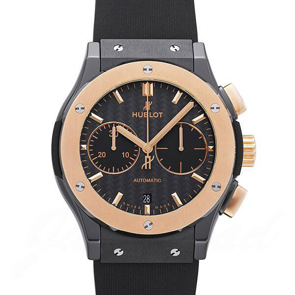 ウブロ HUBLOT クラシック フュージョン クロノグラフ セラミック キングゴールド 521.CO.1781.RX