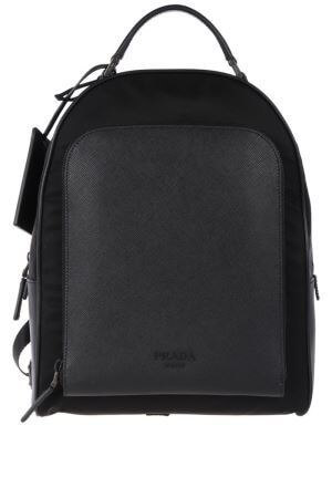 PRADA★ナイロン＆サフィアーノレザー バックパック 2VZ011 OOO064 F0002