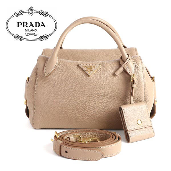 PRADA 1BB032 VIT.DAINO CAMMEO 2WAYハンドバッグ ベージュ 新品