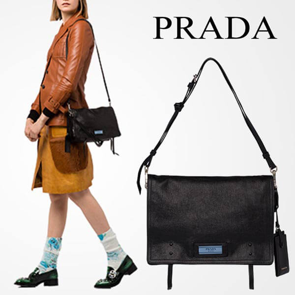 公式サイト完売！ PRADA カーフ エチケット ショルダー 1BD085PE