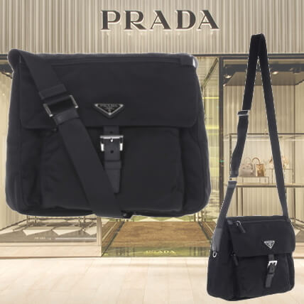 送料関税込! 新作♪ PARADA サフィアーノ&ナイロン BAG-W24cm 1BD994 OOOV44F0002