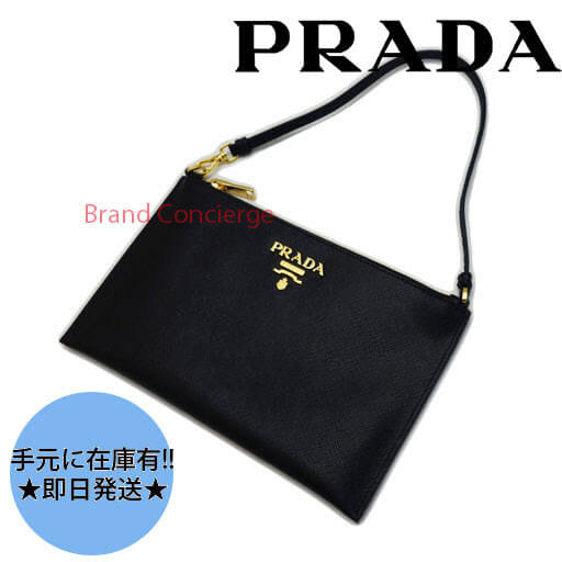 国内発送 プラダ/PRADA ショルダーポーチ 1NH004/ブラック