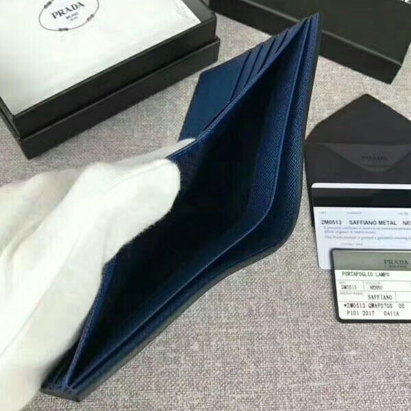 PRADA_SAFFIANO 折りたたみ財布 [2M0513 2EG0 F0VE2] 色 : NAVY