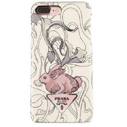 プラダ ウサギが Liberty iPhone 8 Plus Case★ウサギ★ロゴ