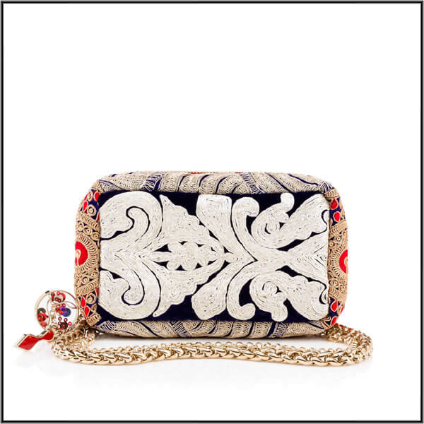 【国内発送】Christian Louboutinクリスチャンルブタンバッグスーパーコピー ★刺繍リボンPiloutin Clutch