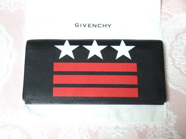 ジバンシィスーパーコピー GIVENCHY レザー長財布■星スター