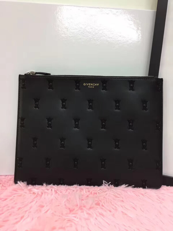 GIVENCHY ジバンシィスーパーコピー 17/18AW Gold logo clutch クラッチバッグ BK06072126 001