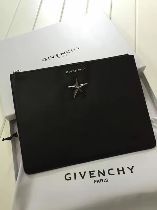 GIVENCHY ジバンシィスーパーコピー 2017新作 シルバースター ラージ クラッチバック_BLACK 06351655 008