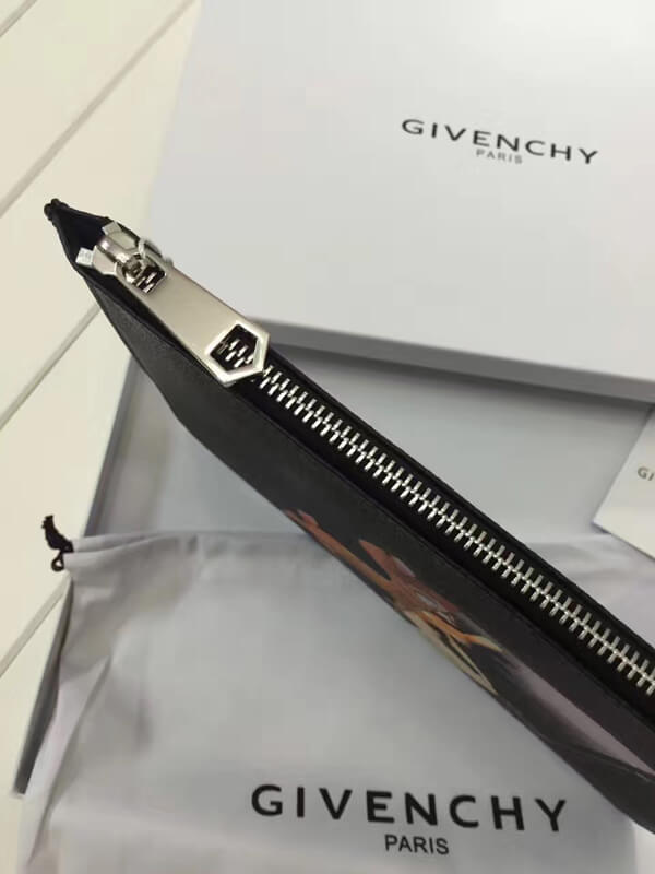 17SS新作【GIVENCHY ジバンシィスーパーコピー】バンビ プリント クラッチバッグ