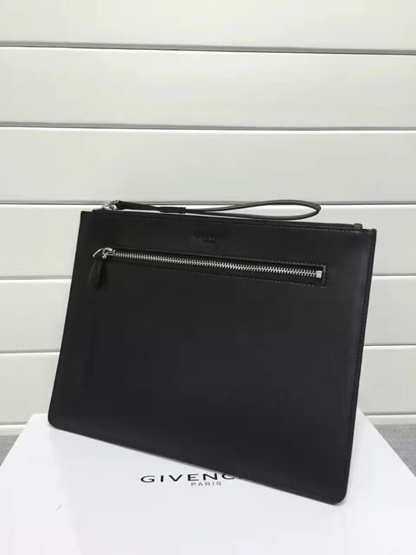 2017新作【GIVENCHY ジバンシィスーパーコピー】エンボスロゴ　クラッチバッグ　BK