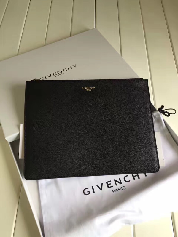 2017-18AW Collection GIVENCHY ジバンシィスーパーコピー レザー ロゴクラッチバッグ