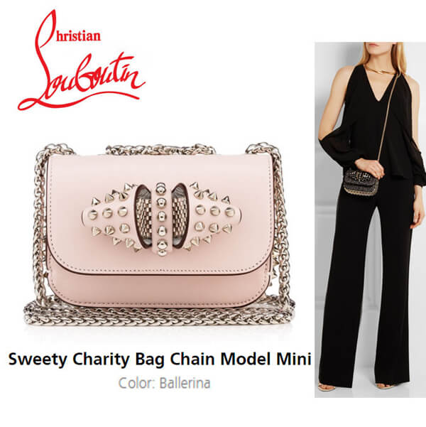 Christian Louboutinクリスチャンルブタンバッグスーパーコピー☆スパイク Sweety Charity チェーン