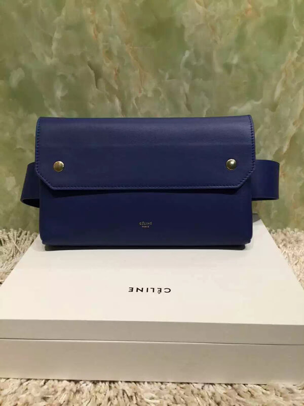 2017秋冬新着 Bumbag Natural Calfskin クラッチバッグ Blue★セリーヌ コピー