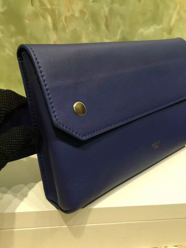 2017秋冬新着 Bumbag Natural Calfskin クラッチバッグ Blue★セリーヌ コピー