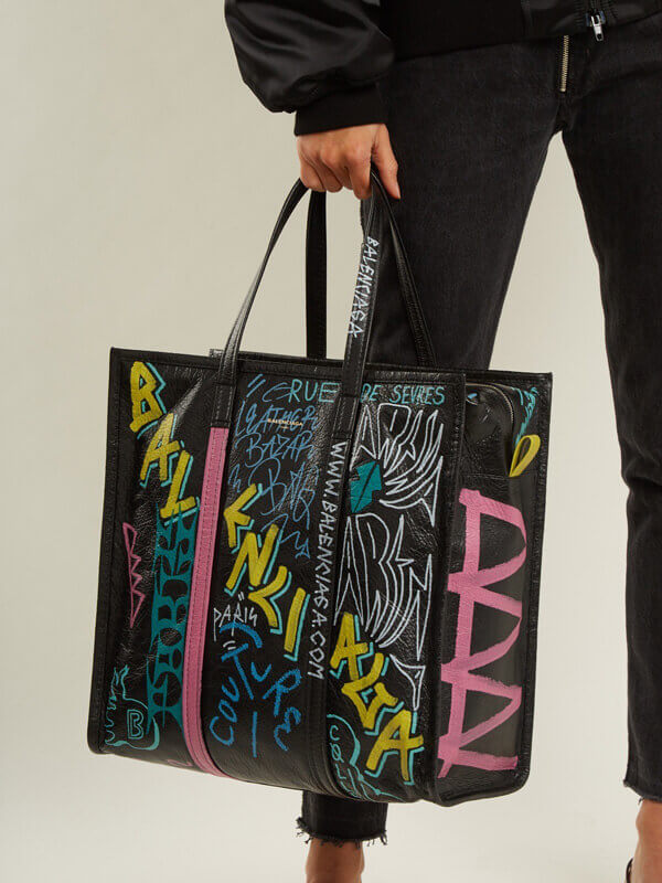 バレンシアガ トートバッグ コピーGRAFFITI BAZAR SHOPPER バッグ