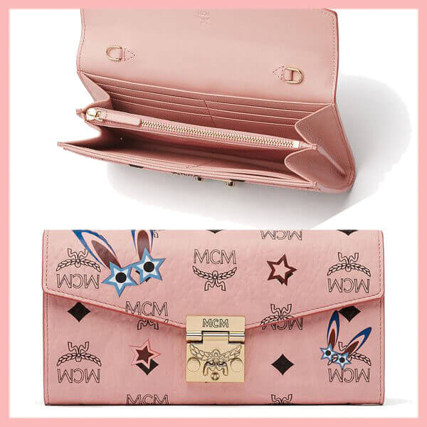 MCM 長財布 18SS STAR EYED BUNNY VISETOS 長財布 WOC MYL8SME69PZ MC3815