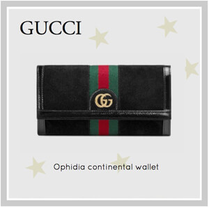 新作限定 グッチスーパーコピー OPHIDIA CONTINENTAL WALLET NERO*WHITE 523153 0KCDG 1060