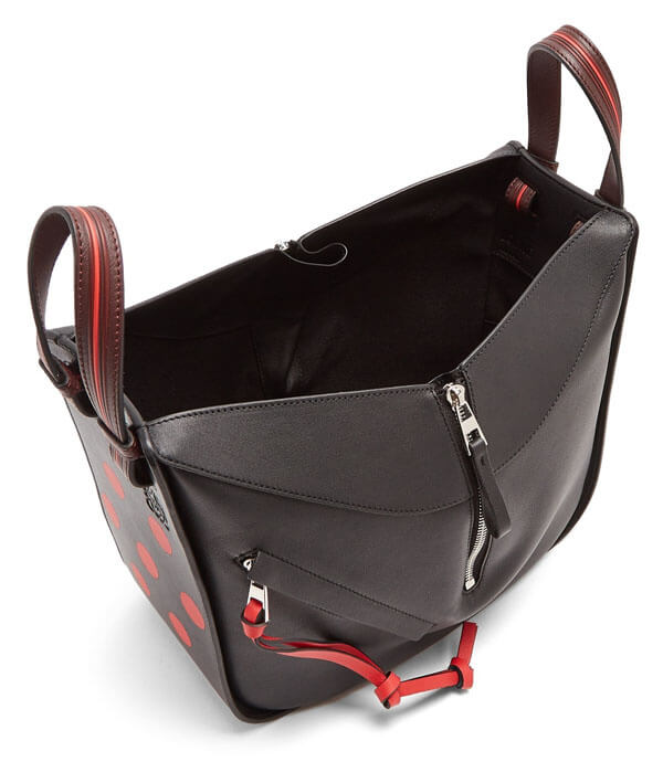 ロエベ Hammock Circles Small Bag Black/Red/Oxbloodショルダーバッグ ポシェット