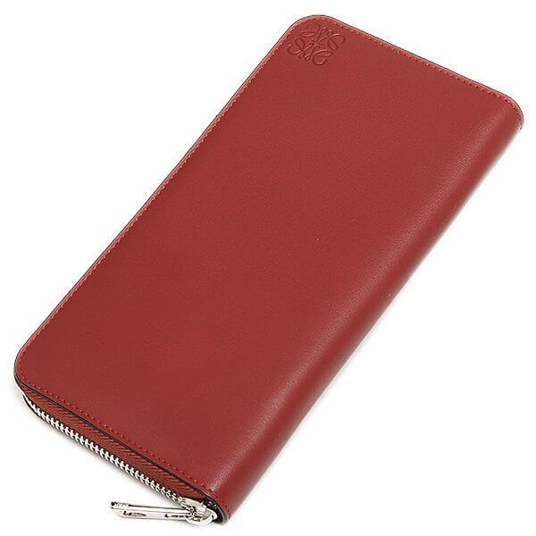 ロエベ 財布 AROUND WALLET BRICK RED