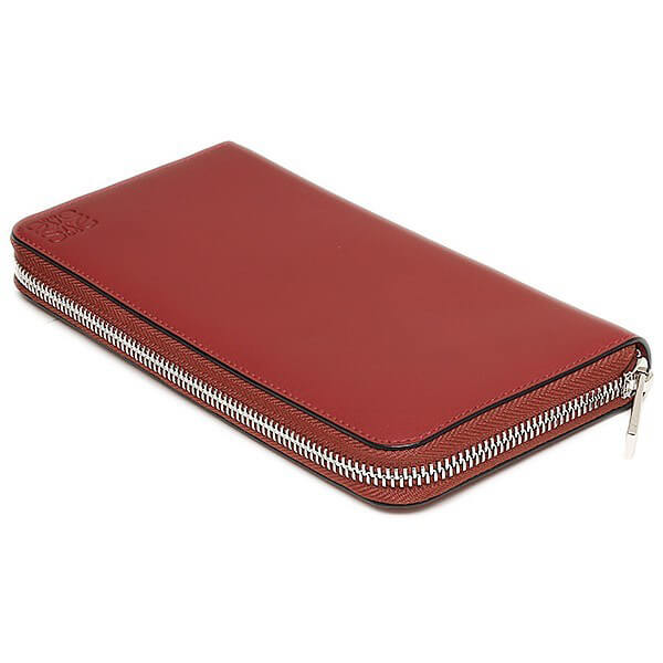 ロエベ 財布 AROUND WALLET BRICK RED