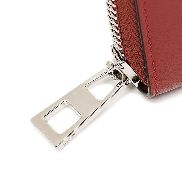 ロエベ 財布 AROUND WALLET BRICK RED