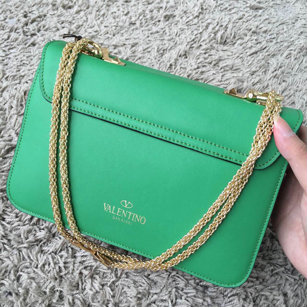 2018AW セレブ愛用者多数☆ヴァレンティノ ヴァレンティノスーパーコピー☆ Green LAmour Leather Shoulder Bag