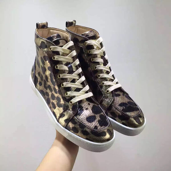 Christian Louboutin クリスチャンルブタンスーパーコピー   Strass Leopard スニーカー