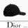 Dior ディオールスーパーコピー CDアトリエ ブラックウール ベースボールキャップ