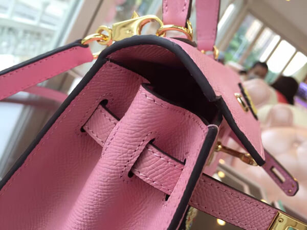 エルメスケリー コピー エルメス 20cm Kelly 内縫 エプソン ローズコンフェッティ Pink