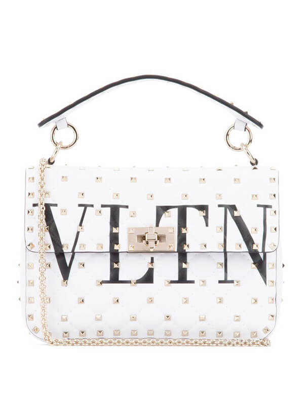 【大人気】ヴァレンティノ VLTN ロックスタッズ トップハンドルバッグ