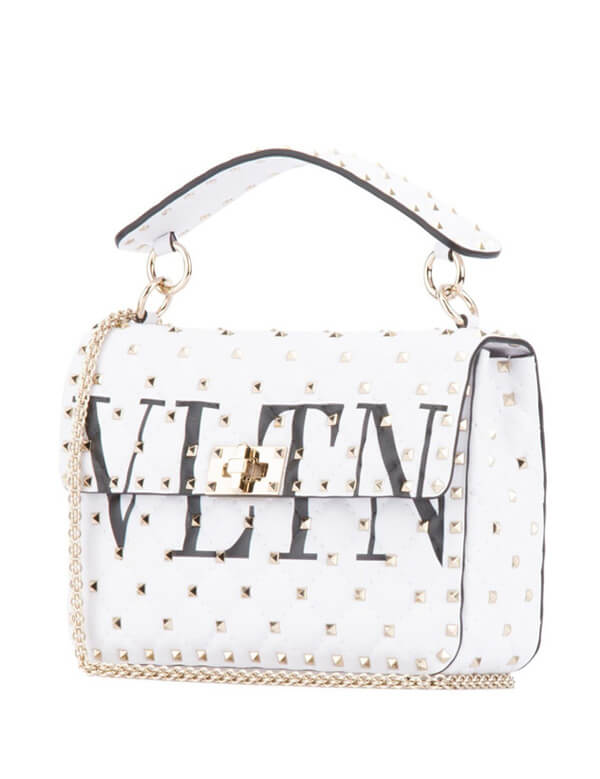 【大人気】ヴァレンティノ VLTN ロックスタッズ トップハンドルバッグ