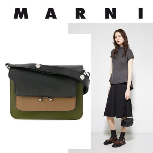 2018AW セール！MARNIマルニ バッグコピー ☆trunk bag トランクバッグ