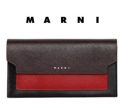 2018新作 MARNI★SAFFIANOトマルニ バッグコピー ランクポシェット★レッド