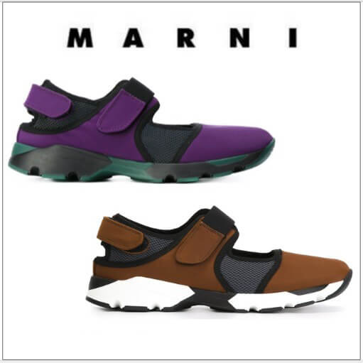 2018人気新作 MARNI(マルニスニーカーコピー)秋色 ベルクロ留め★スニーカー