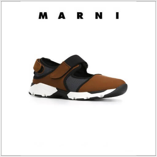 2018人気新作 MARNI(マルニスニーカーコピー)秋色 ベルクロ留め★スニーカー