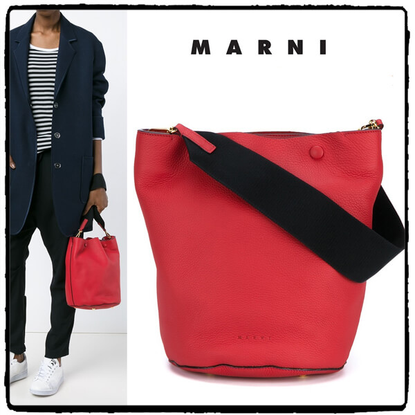 16AW★MARNI マルニトートバッグコピー★Bucket★レッド