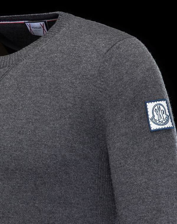 TOPセラー賞受賞！16/17秋冬┃MONCLER★CREWNECK┃ダークグレー