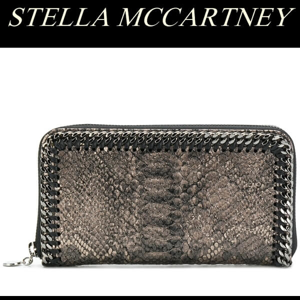 Stella McCartney Falabella パイソン ラウンドジップ 長財布