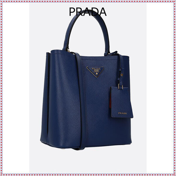 2019新作素敵【PRADA プラダスーパーコピー】medium Prada double bag in Saffiano leather