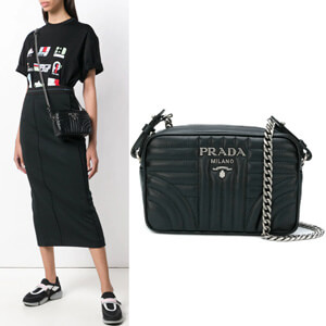 2019新作素敵 PRADA プラダスーパーコピー★ダイアグラム レザークロスボディーバッグ 1BH084_2D91_F0633_V_COI