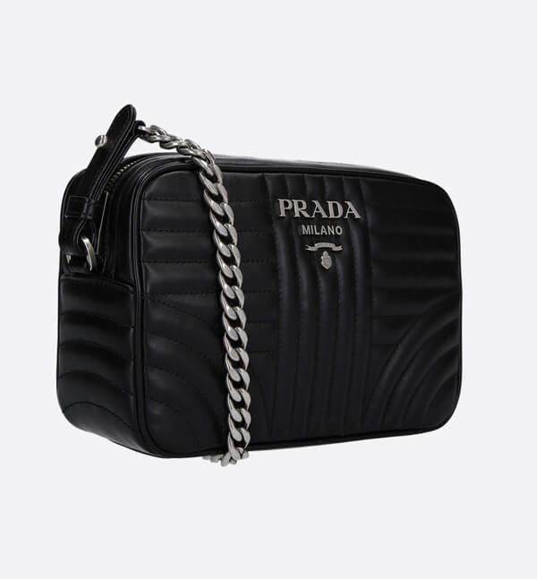 2019新作素敵 PRADA プラダスーパーコピー★Diagrammeキルトレザーチェーンバッグ