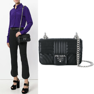 19AW プラダスーパーコピー PR910 PRADA DIAGRAMME T-FLAP SHOULDER BAG SMALL 1BD107_2D91_F0002