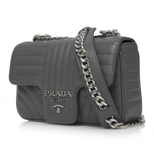 2018-19新作素敵 PRADA プラダスーパーコピー ダイアグラム レザーショルダーバッグ 1BD107 2D91 F0XJG