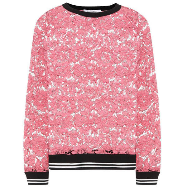 ヴァレンティノヴァレンティノ lovely スウェット トレーナー Heavy Lace スウェットシャツ ヘビー レース Sweat Shirt